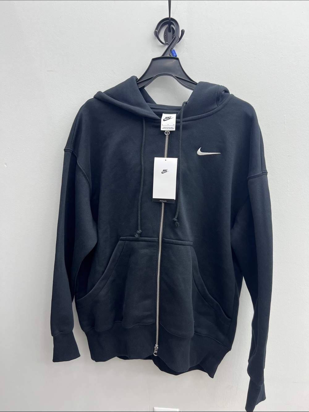 Nike Black Full-Zip Swoosh Hoodie Jacket